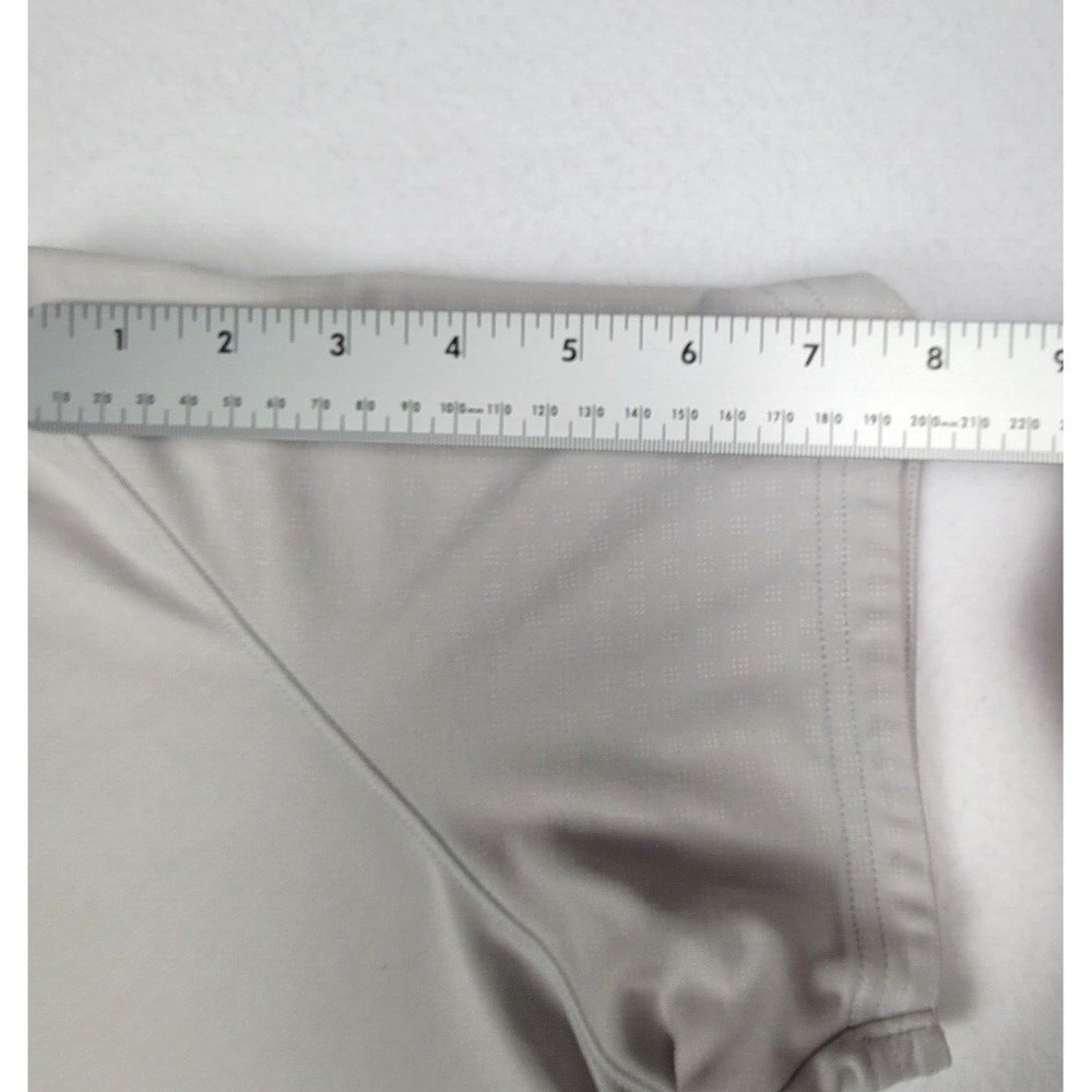 Zachary Prell Mens Polo Shirt XL Beige Pima Cotton Blend Geometric Short Sleeve - Picture 7 of 9